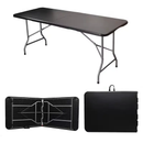 4ft/6ft Portable Plastic Folding Table – Indoor & Outdoor Dining by 2Dropme