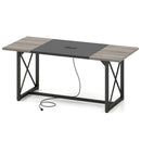 6FT Conference Table with Power Outlets Seats 6-8 People for Office by LJGDeals