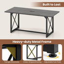 6FT Conference Table with Power Outlets Seats 6-8 People for Office by DirectDeals