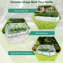 6 x 3 x 3 Feet Galvanized Raised Garden Bed with Greenhouse by LJGDeals