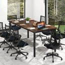 6 Feet Conference Room Table Large Meeting Table Rectangle Seats 8-10 People-Rustic Brown by LJGDeals
