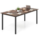 6 Feet Conference Room Table Large Meeting Table Rectangle Seats 8-10 People-Rustic Brown by LJGDeals