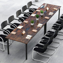 6 Feet Conference Room Table Large Meeting Table Rectangle Seats 8-10 People-Rustic Brown by LJGDeals