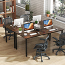 6 Feet Conference Room Table Large Meeting Table Rectangle Seats 8-10 People-Rustic Brown by LJGDeals