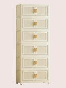 2-6 Layer Foldable Rolling Storage Bin Cabinet | Large Capacity Closet Organizer by 2Dropme