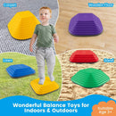 6 Pieces Kids Stepping Stone Square Balance Blocks Indoor Outdoor-Multicolor by LJGDeals