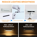 STLA07 6 Pack 12V Low Voltage 3CCT 2700K/4000K/6000K LED Aluminum Step Lights Outdoor, 2.5W Accent Lighting Fixtures