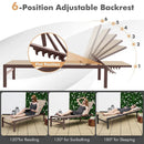 6-Position Chaise Lounge Chairs with Rustproof Aluminium Frame by LJGDeals