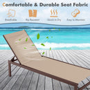 6-Position Chaise Lounge Chairs with Rustproof Aluminium Frame by LJGDeals