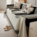 Soft Chenille Tassel Trim Sectional Sofa Protector Couch Covers for Cats Cozy Blanket Sofa Throws
