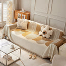 Soft Chenille Tassel Trim Sectional Sofa Protector Couch Covers for Cats Cozy Blanket Sofa Throws by Slipcover KAS™