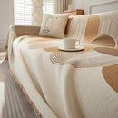 Soft Chenille Tassel Trim Sectional Sofa Protector Couch Covers for Cats Cozy Blanket Sofa Throws by Slipcover KAS™