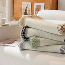 Soft Chenille Tassel Trim Sectional Sofa Protector Couch Covers for Cats Cozy Blanket Sofa Throws by Slipcover KAS™