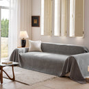 Chenille Sofa Cover Throw Couch Cover Blanket, Soft Slipcover Alternative for Pets