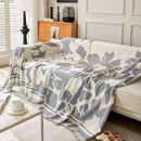 Chenille Floral Soft Thick Reversible Blanket Covers for Couch, Couch Protector Blanket Cover Sofa