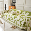 Chenille Floral Soft Thick Reversible Blanket Covers for Couch, Couch Protector Blanket Cover Sofa