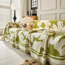 Chenille Floral Soft Thick Reversible Blanket Covers for Couch, Couch Protector Blanket Cover Sofa