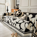 Chenille Floral Soft Thick Reversible Blanket Covers for Couch, Couch Protector Blanket Cover Sofa
