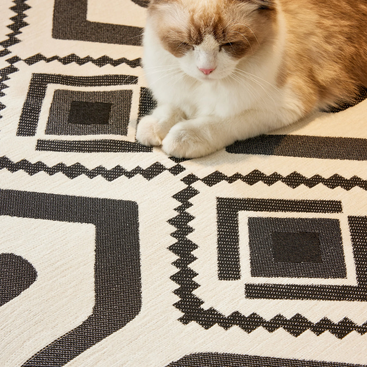 Boho Geometric Chenille Throw Sofa Cover Soft Textured Decorative Couch Blanket, photo 6 of 40