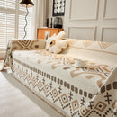 Boho Geometric Chenille Throw Sofa Cover Soft Textured Decorative Couch Blanket