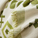 Boho Geometric Chenille Throw Sofa Cover Soft Textured Decorative Couch Blanket