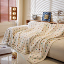 Decorative Plush Textured Woven Sofa Cover Throw, Cozy Soft Couch Protector Blanket