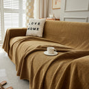 Herringbone Oversized Chenille Couch Throw Cover Sofa Slipcovers Couch Covers for Sectional Couches