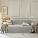 Herringbone Oversized Chenille Couch Throw Cover Sofa Slipcovers Couch Covers for Sectional Couches