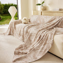 Tropical Botanical Leaf Texture Furniture Protector Blanket Soft Breathable Sofa Cover