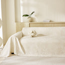 Tropical Botanical Leaf Texture Furniture Protector Blanket Soft Breathable Sofa Cover