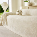 Tropical Botanical Leaf Texture Furniture Protector Blanket Soft Breathable Sofa Cover