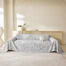 Tropical Botanical Leaf Texture Furniture Protector Blanket Soft Breathable Sofa Cover