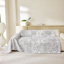 Tropical Botanical Leaf Texture Furniture Protector Blanket Soft Breathable Sofa Cover