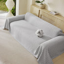 Three Layer Woven Soft Breathable Sofa Cover Blanket, Textured Chevron Couch Cover