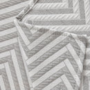 Three Layer Woven Soft Breathable Sofa Cover Blanket, Textured Chevron Couch Cover