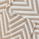 Three Layer Woven Soft Breathable Sofa Cover Blanket, Textured Chevron Couch Cover