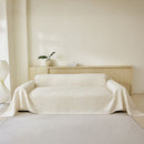 Soft Breathable Sofa Cover Blanket,Botanical Embossed Furniture Protector Throw Cover