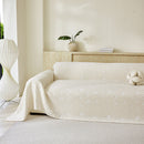 Soft Breathable Sofa Cover Blanket,Botanical Embossed Furniture Protector Throw Cover
