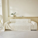 Soft Breathable Sofa Cover Blanket,Botanical Embossed Furniture Protector Throw Cover