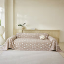Soft Breathable Sofa Cover Blanket,Botanical Embossed Furniture Protector Throw Cover