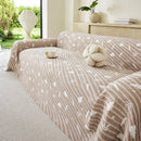 Soft Breathable Sofa Cover Blanket,Botanical Embossed Furniture Protector Throw Cover