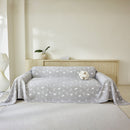 Soft Breathable Sofa Cover Blanket,Botanical Embossed Furniture Protector Throw Cover