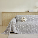 Soft Breathable Sofa Cover Blanket,Botanical Embossed Furniture Protector Throw Cover