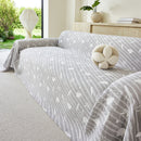 Soft Breathable Sofa Cover Blanket,Botanical Embossed Furniture Protector Throw Cover
