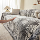 Soft Chenille Sofa Cover, Textured Abstract Couch Protector Cover with Vintage Pattern