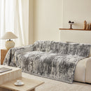 Soft Chenille Sofa Cover, Textured Abstract Couch Protector Cover with Vintage Pattern
