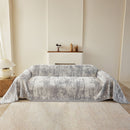 Soft Chenille Sofa Cover, Textured Abstract Couch Protector Cover with Vintage Pattern