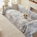 Soft Chenille Sofa Cover, Textured Abstract Couch Protector Cover with Vintage Pattern