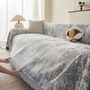 Soft Chenille Sofa Cover, Textured Abstract Couch Protector Cover with Vintage Pattern