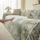 Soft Chenille Sofa Cover, Textured Abstract Couch Protector Cover with Vintage Pattern